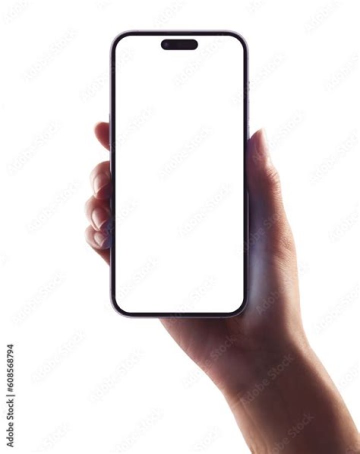a hand holding an iPhone