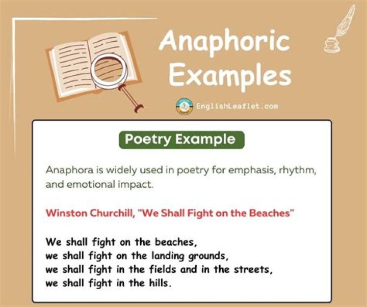 anaphora examples in literature