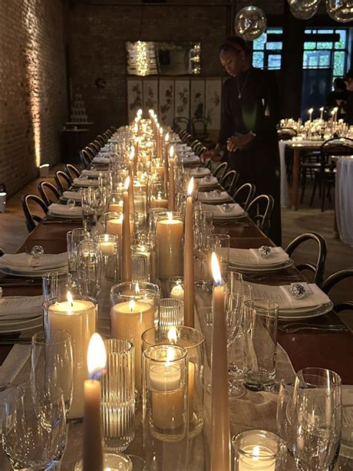 candles on table candles on table