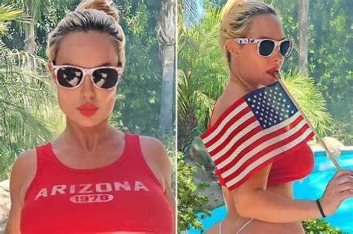 Coco Austin in swimsuit