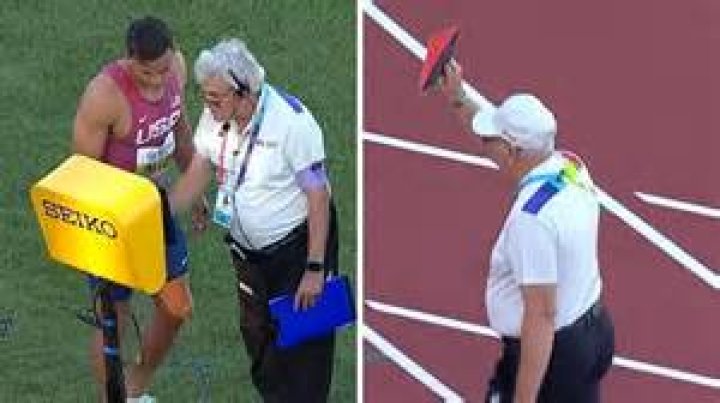 Devon Allen disqualified by 0.001sec in world 110m hurdles final – video | Sport | The Guardian