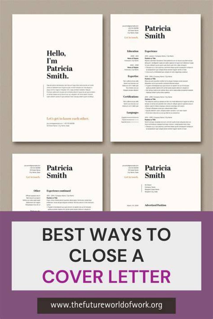 How to close a cover letter