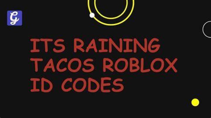 It's Raining Tacos Roblox ID - Music Code - Roblox Jazz / roblox classical music / life in paradise music) the normal elevator) {+} old roblox nastolgia music (+) adopt me music- (ALL)
