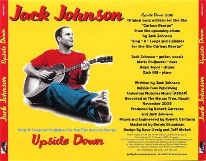 Jack Johnson - Upside Down (Official Video) - Cartoons best soundtracks