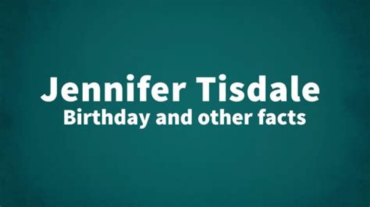 Jennifer Tisdale - Author