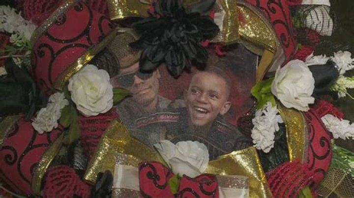 Mason Gaines with his brother