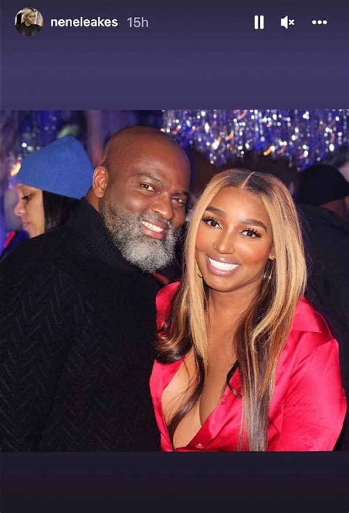 NeNe Leakes with Nyonisela Sioh, the man she is currently dating, and friends. (Source: Instagram)