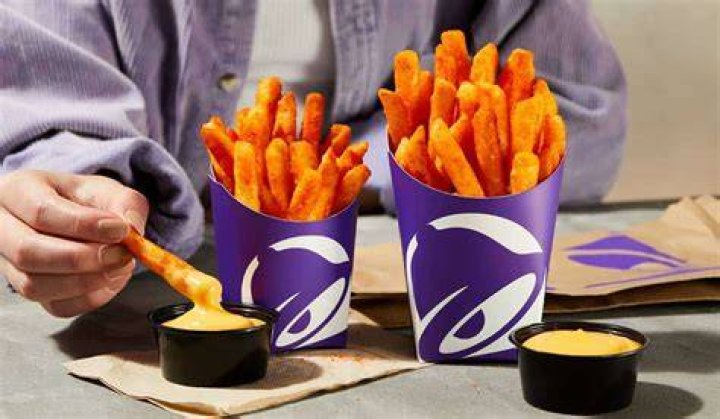 Taco Bell Nacho Fries and vegan sauce