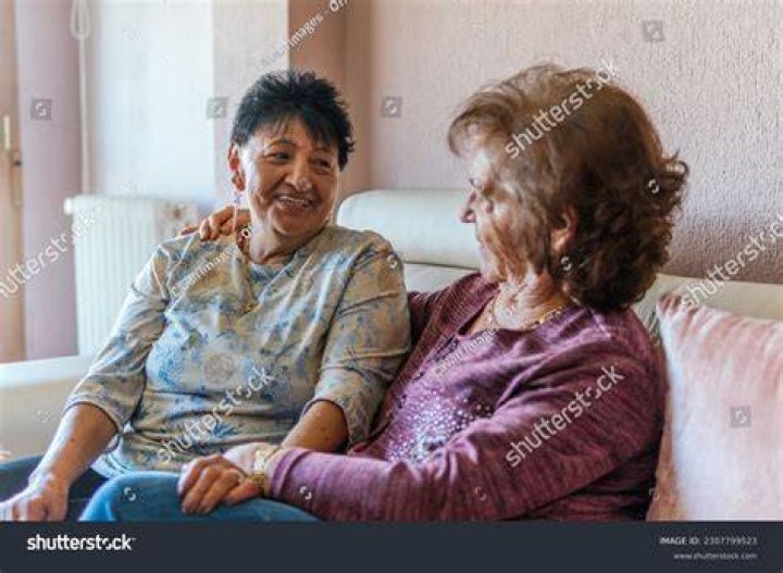 The lady showed her two jobs The lady showed her two jobs
