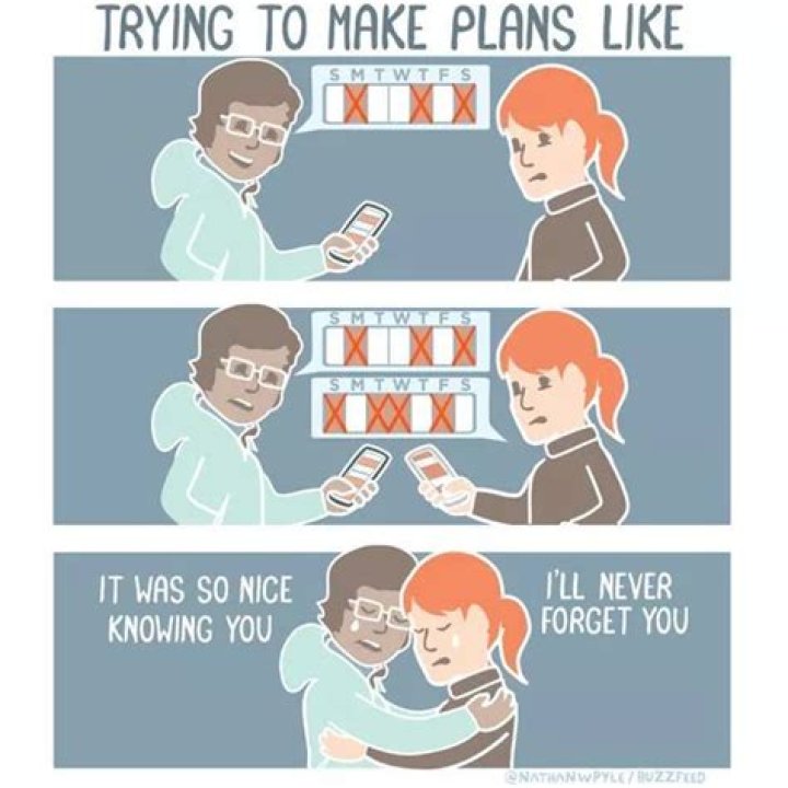 Trying to make plans in the Group chat be like.