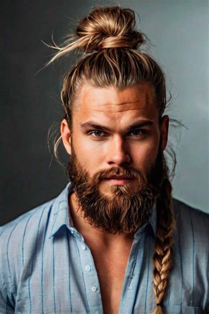 viking man bun