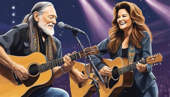 Willie Nelson and Shania Twain, Blue eyes crying in the rain - famous songs written by willie nelson sung by others