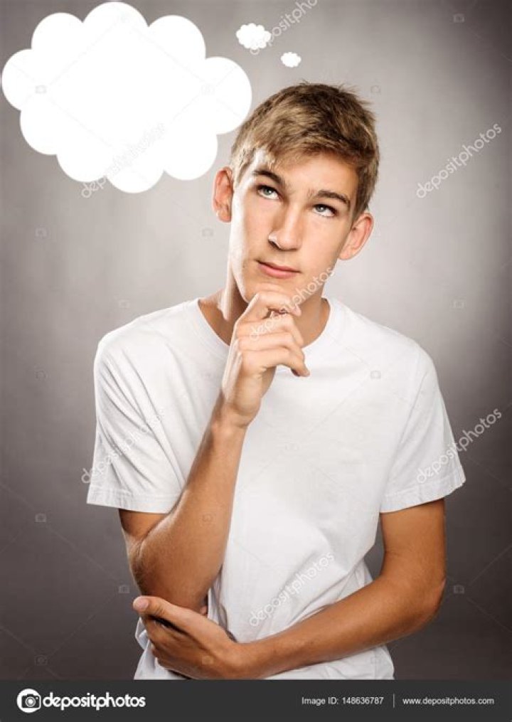 Young man thinking Young man thinking